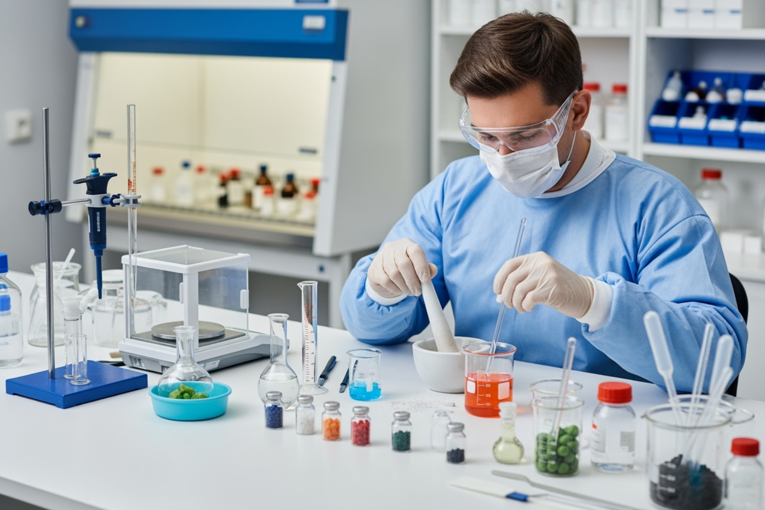 Image illustrating the concept of compounded medications - hims stock