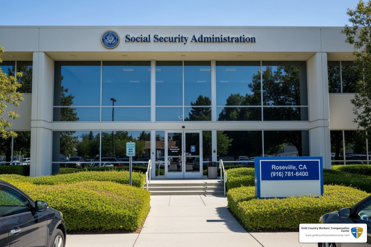 Person using the SSA website on a laptop - roseville ca social security office phone number