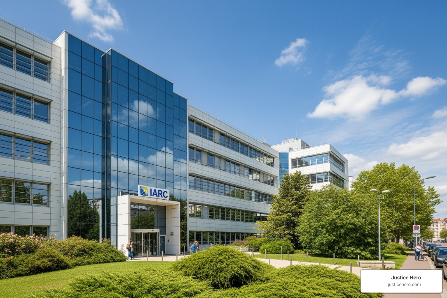 The International Agency for Research on Cancer (IARC) building, symbolizing the critical 2015 classification - roundup lawsuit timeline