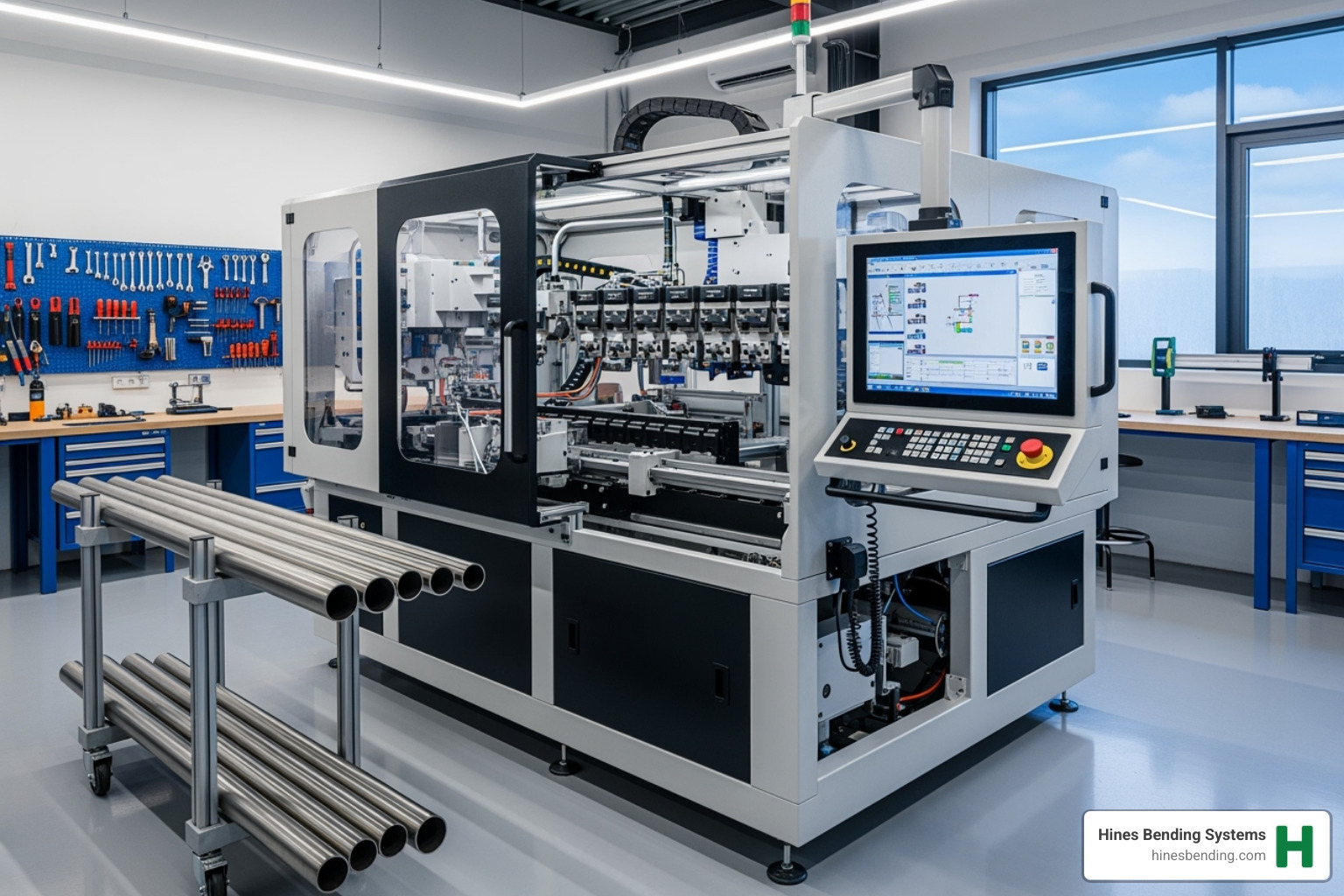 Carefully refurbished Hines demo unit, looking like new - cnc tube bending machine price