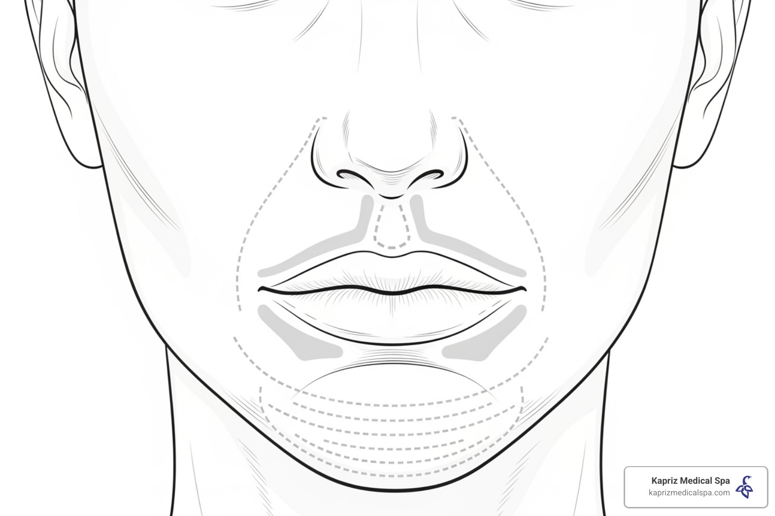 facial diagram highlighting common Sculptra treatment areas - sculptra dermal filler facial diagram highlighting common Sculptra treatment areas - sculptra dermal filler