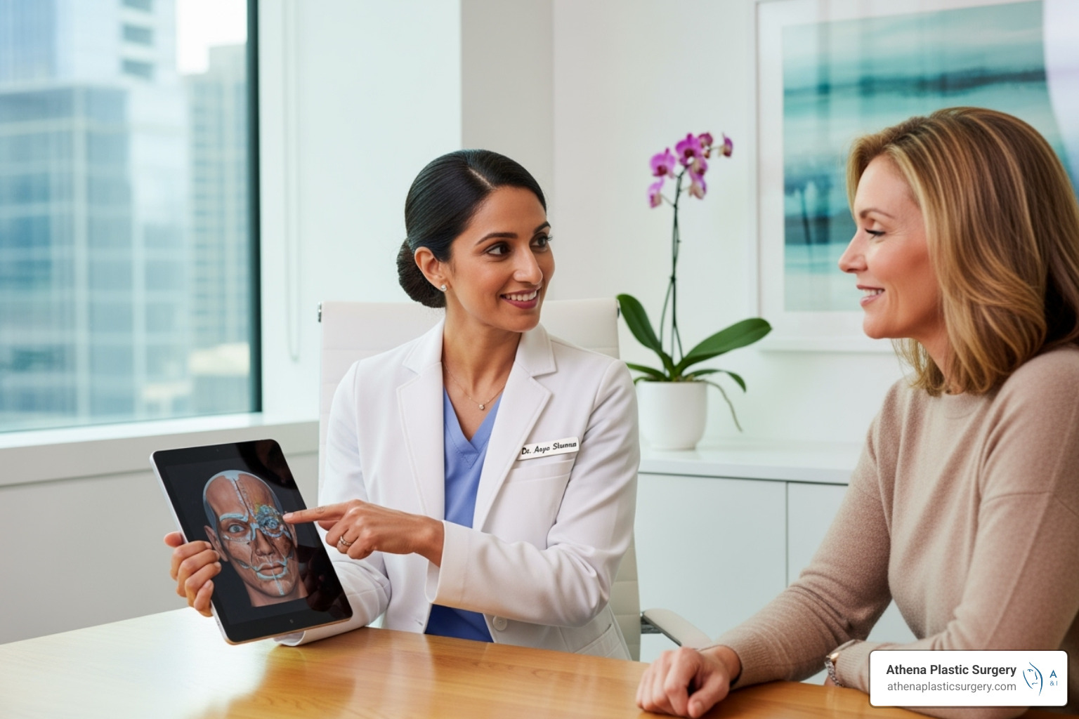 surgeon consulting with patient - average breast augmentation cost surgeon consulting with patient - average breast augmentation cost