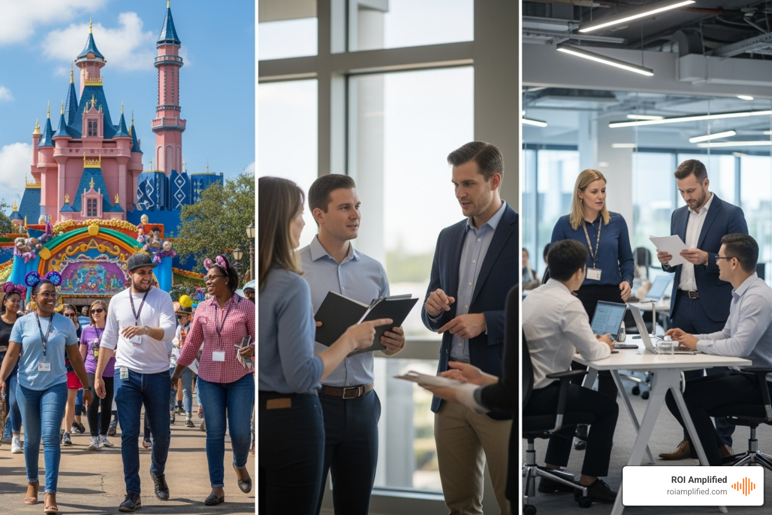 collage showing Orlando's theme parks, real estate, and tech businesses - orlando seo expert collage showing Orlando's theme parks, real estate, and tech businesses - orlando seo expert