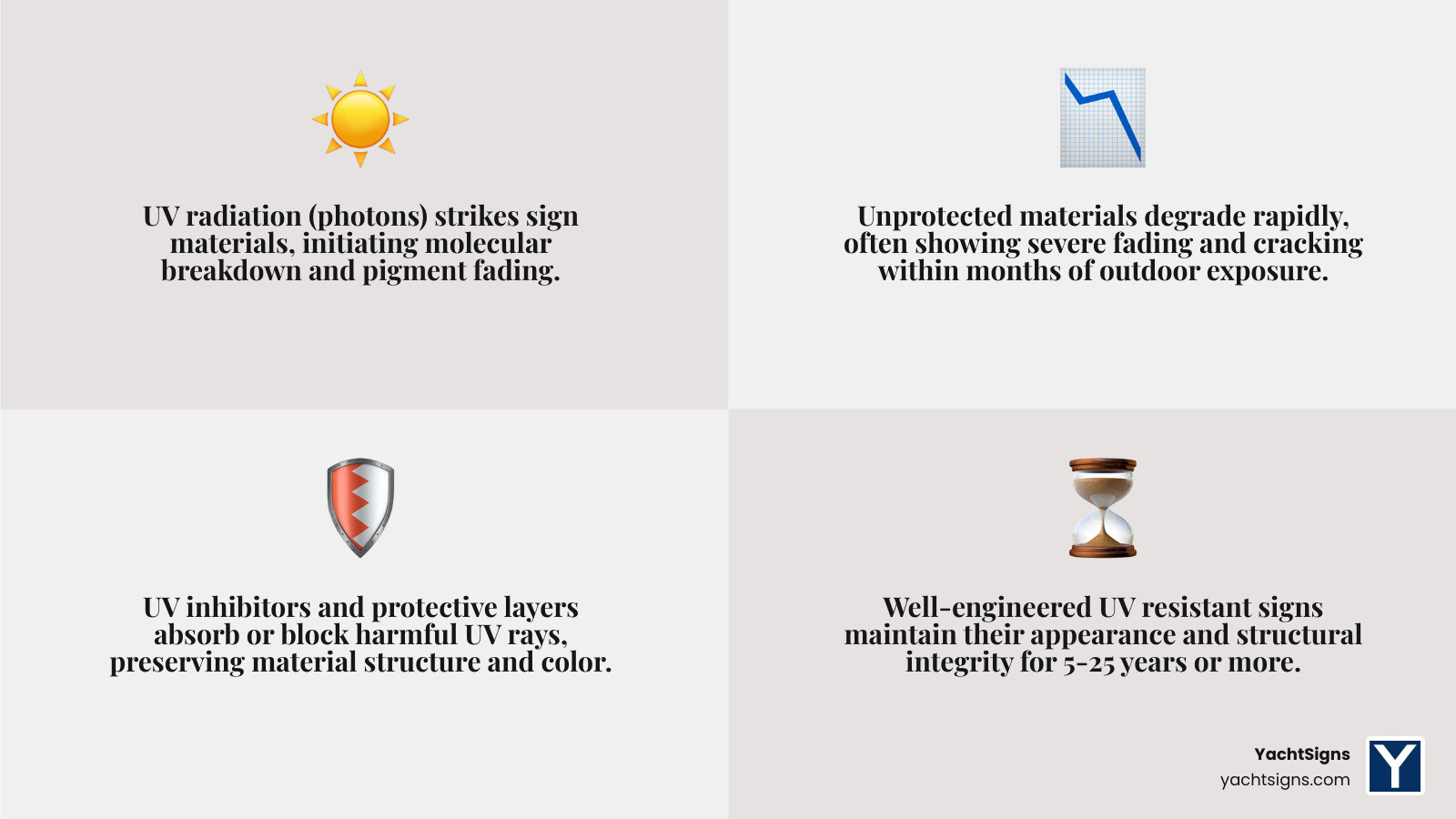 UV resistant signs