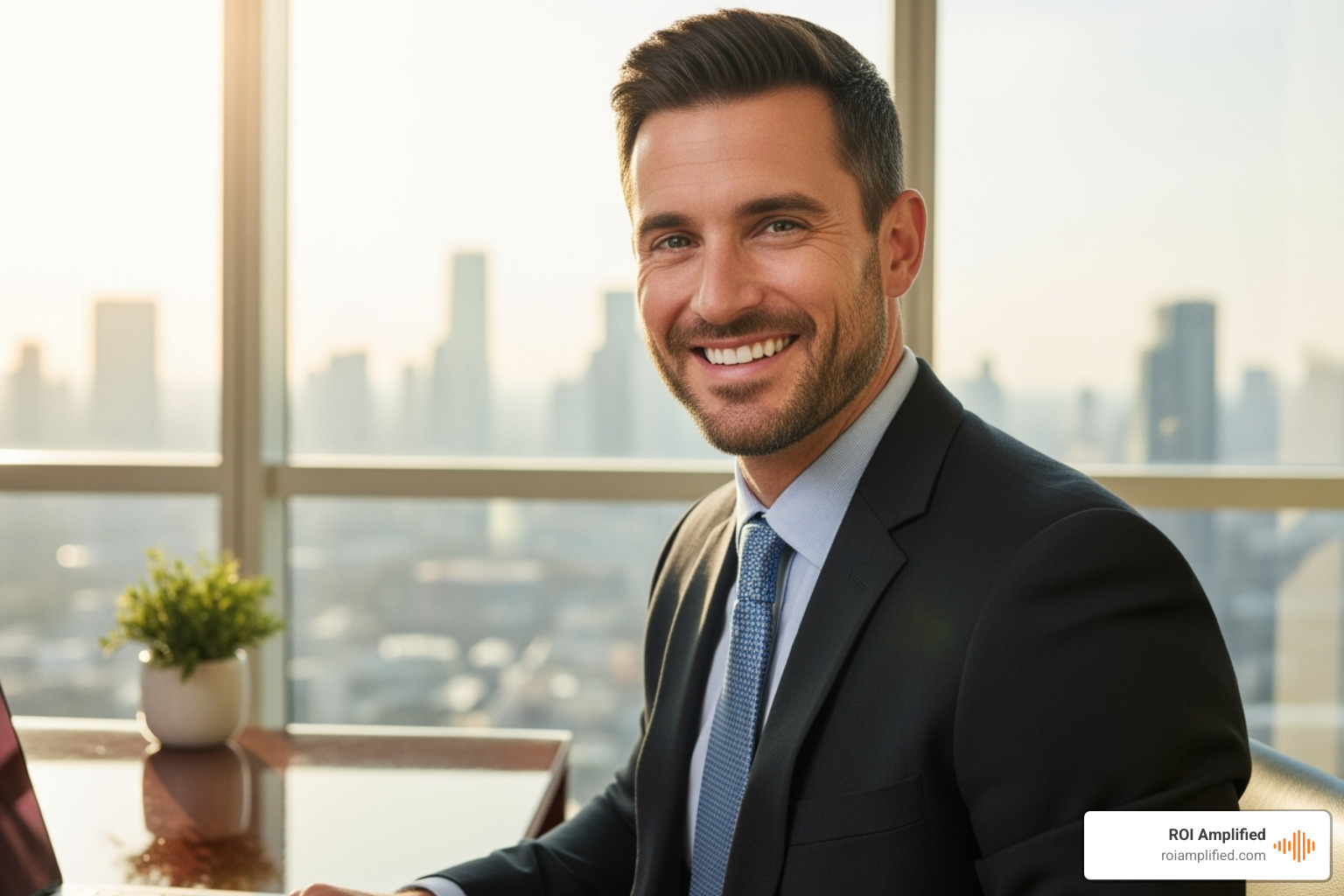 business owner smiling while looking at their growing online analytics - gainesville seo consultants business owner smiling while looking at their growing online analytics - gainesville seo consultants