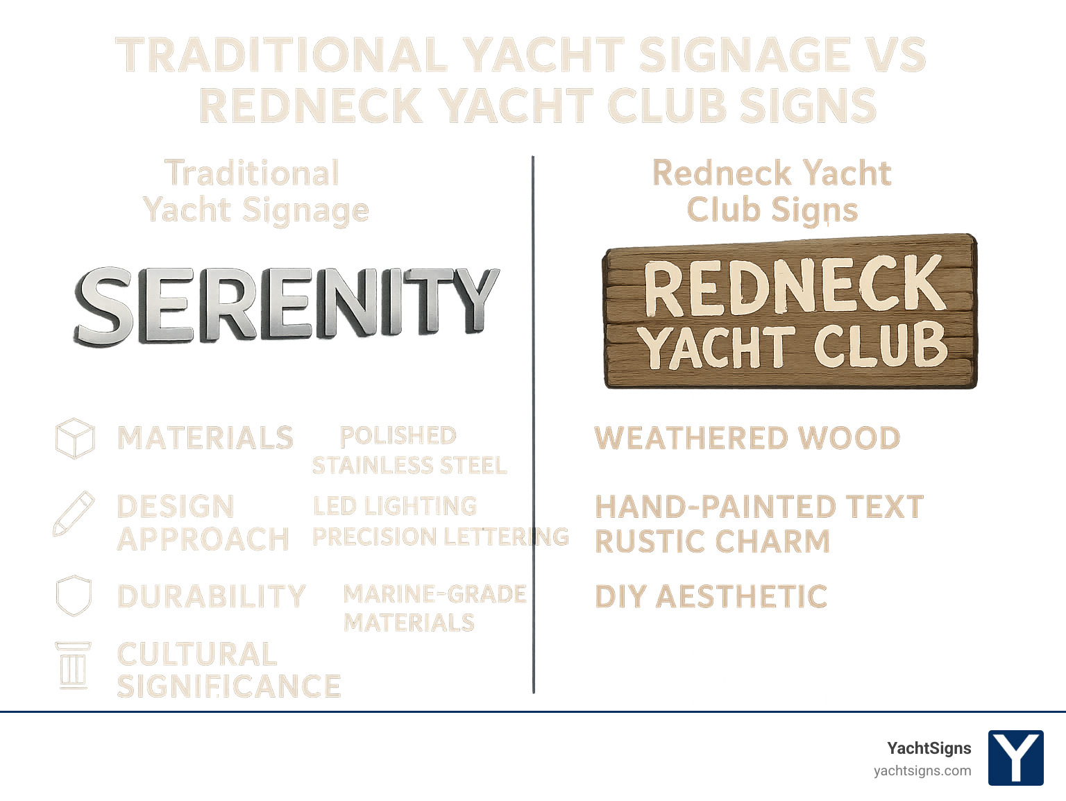 redneck yacht club sign