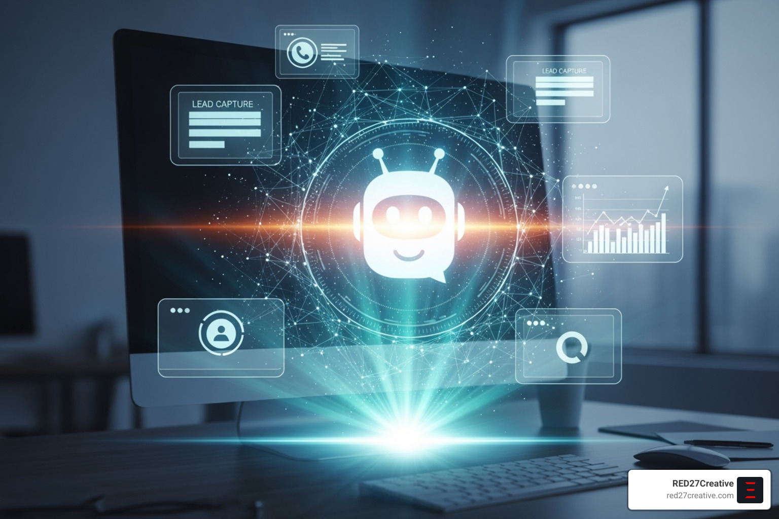 Dashboard showing improved lead generation metrics like conversation rate, cost per lead, and lead quality score - AI chatbot lead generation Dashboard showing improved lead generation metrics like conversation rate, cost per lead, and lead quality score - AI chatbot lead generation
