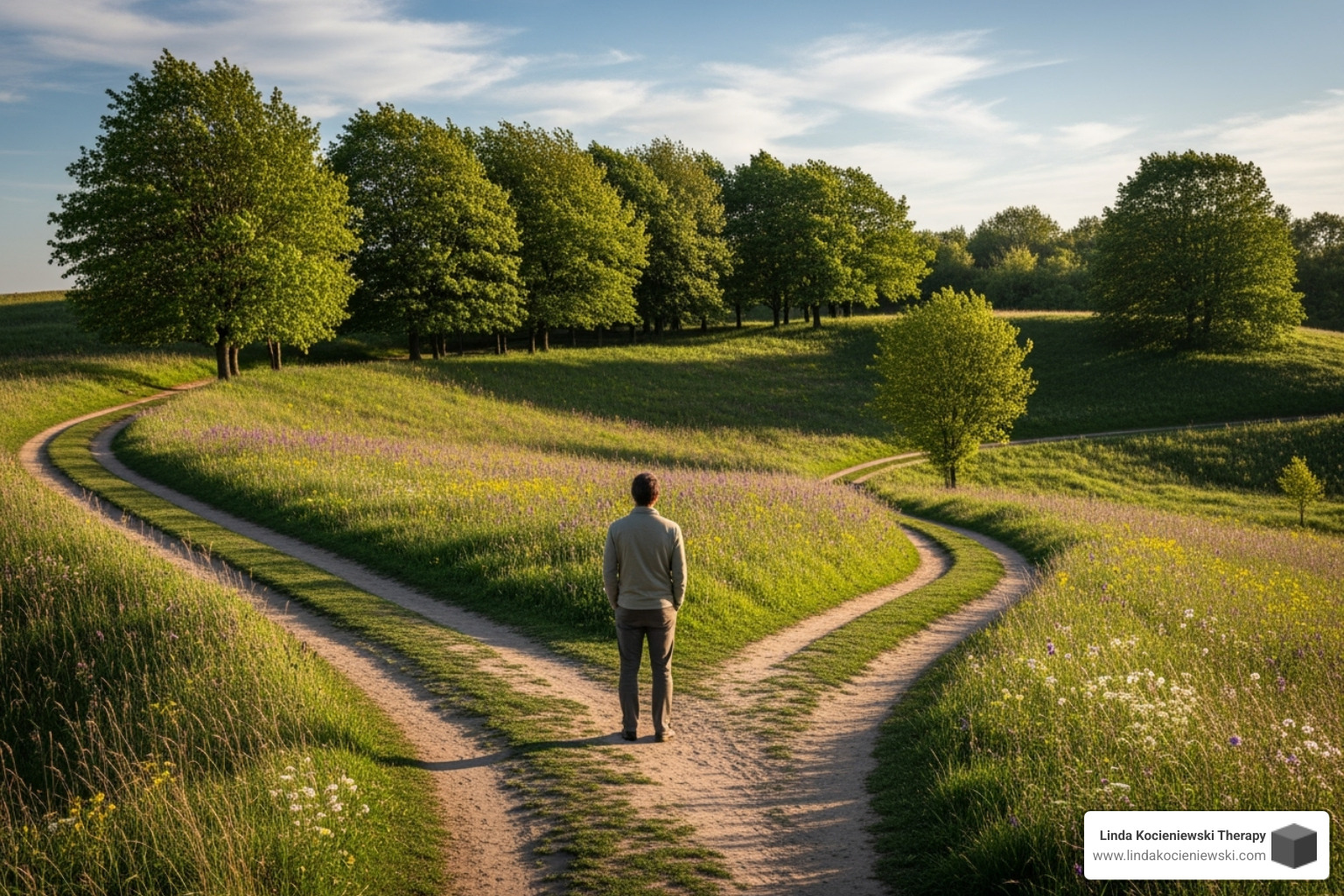 person choosing path - trauma intensives