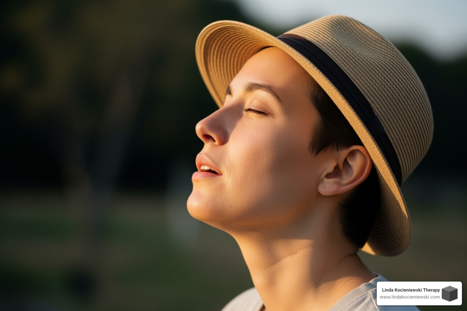 person looking relieved - EMDR for anger management