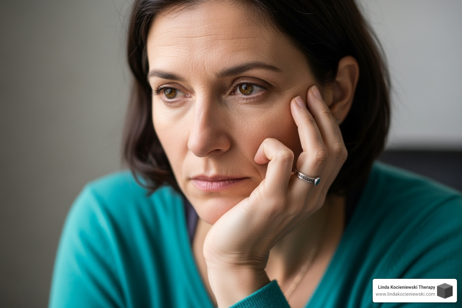 adult looking reflective - what therapy is best for childhood trauma