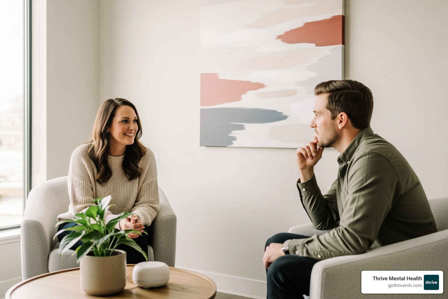 A one-on-one therapy session - intensive outpatient programs for depression and anxiety near me