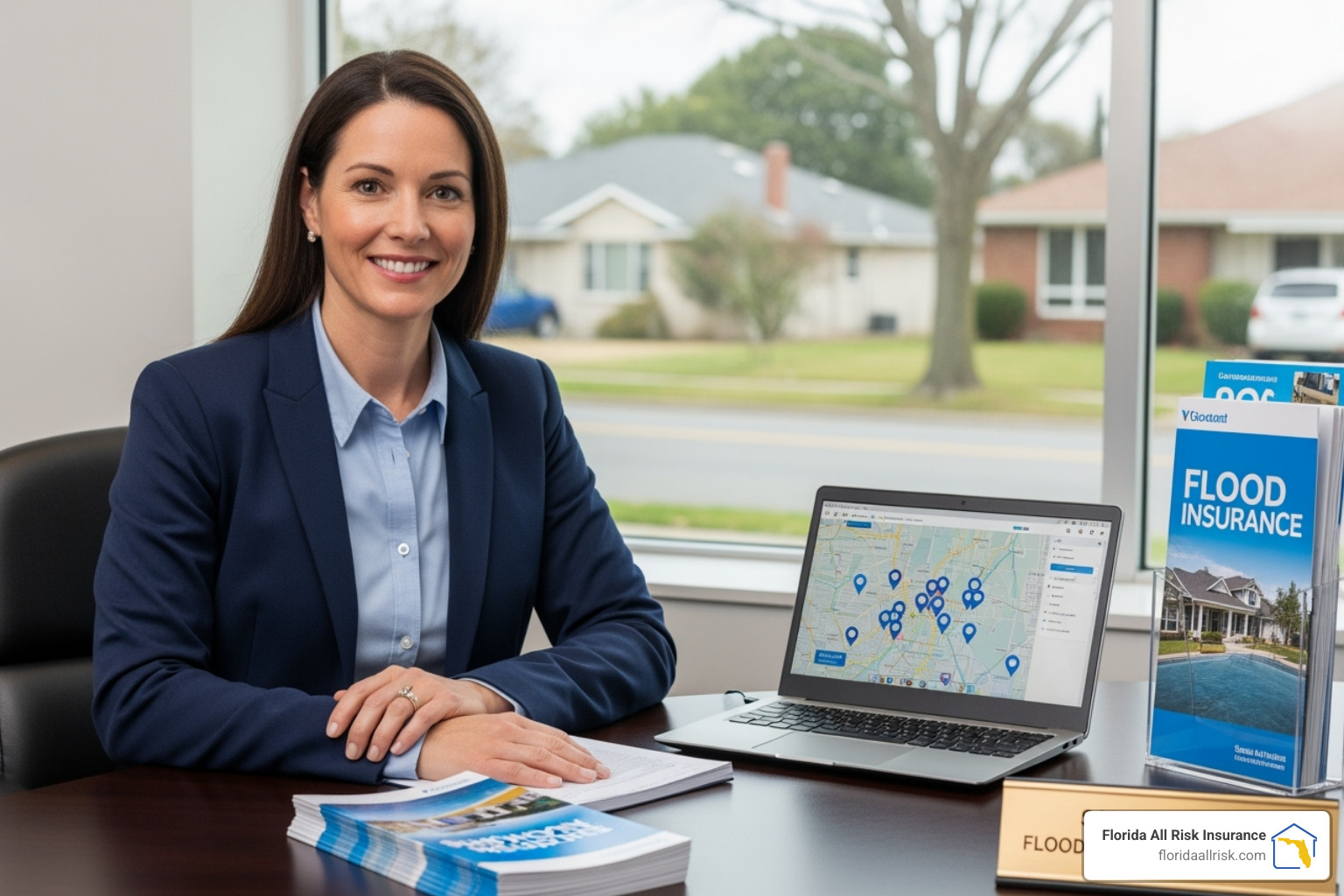 FEMA flood map with a property highlighted - Flood insurance agent near me
