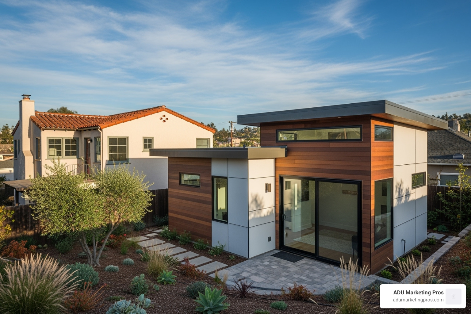 Image illustrating ADU setback and height limitations on a residential property - county of san diego adu requirements
