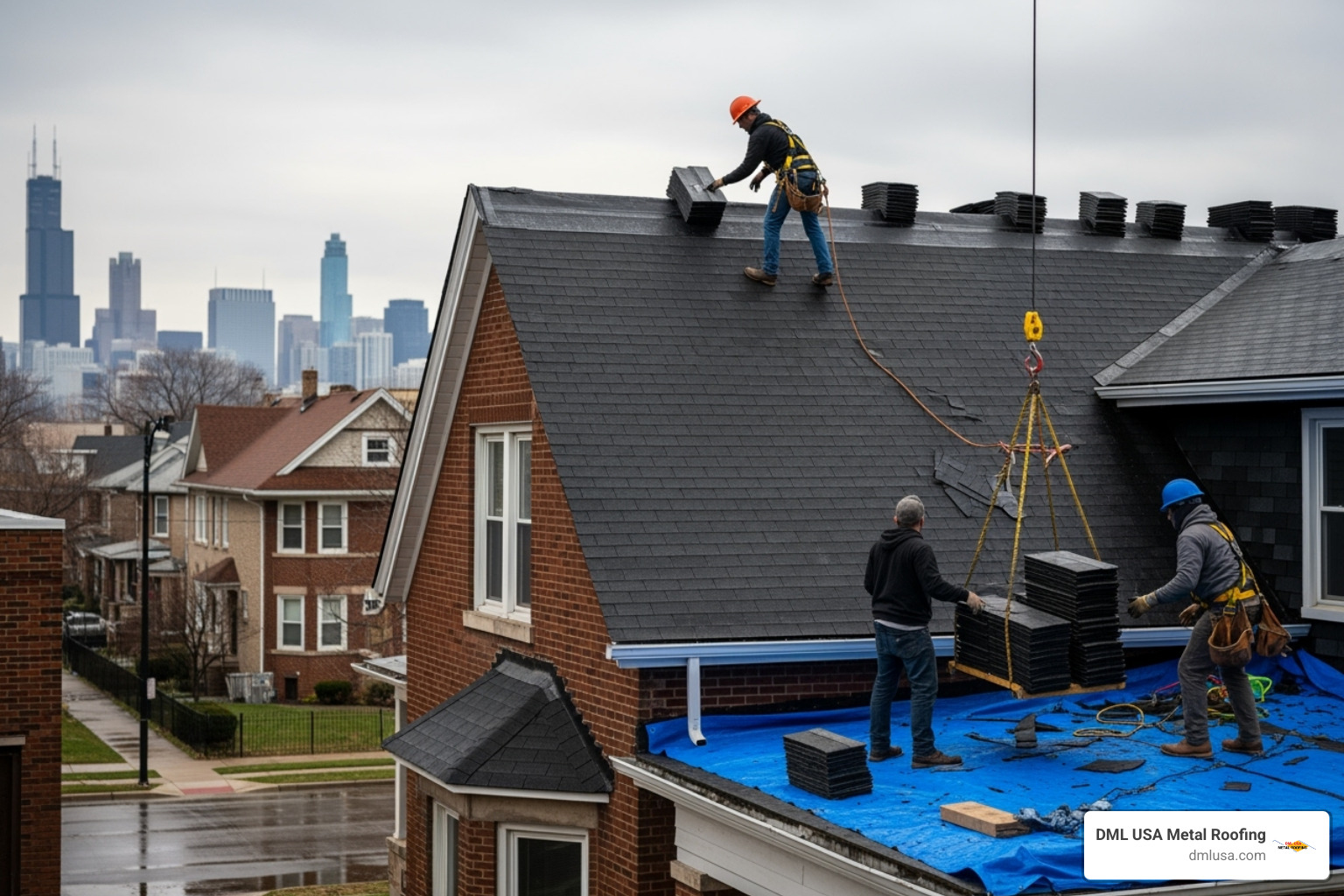 detailed, itemized metal roofing quote document - roof installation chicago