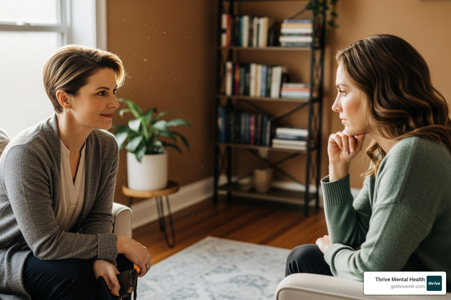 Image illustrating a therapy session or a diagram of the mentalization concept - mbt meaning