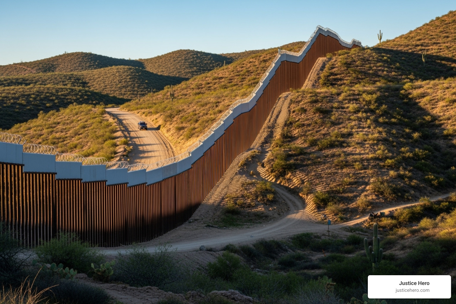 The U.S.-Mexico border fence near San Diego, symbolizing the crossing point for many seeking refuge - casa san diego