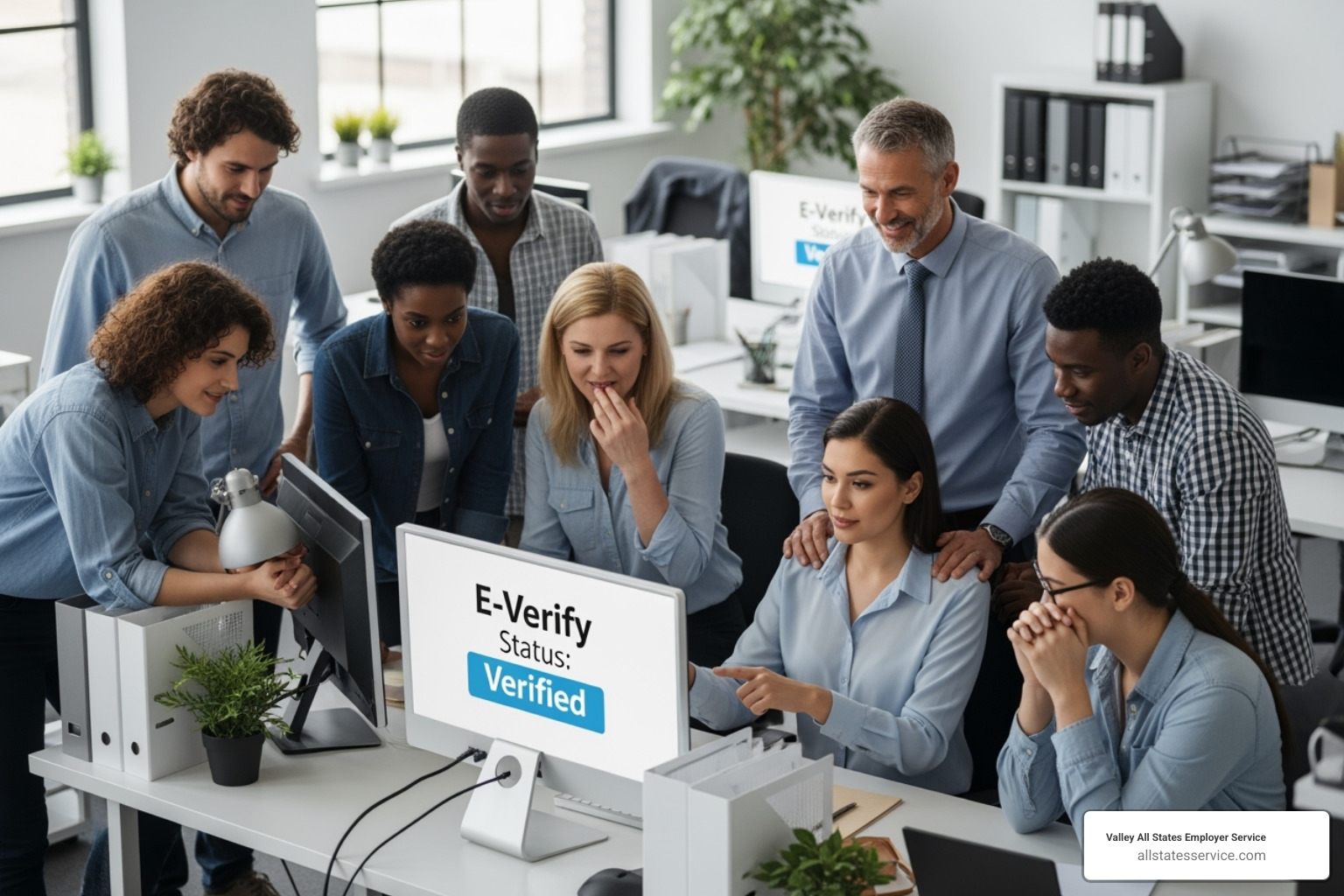 Dashboard showing different E-Verify status icons: Employment Authorized, Needs More Time, TNC (SSA and DHS), Employer Action Required, and Final Nonconfirmation - E-Verify status check Dashboard showing different E-Verify status icons: Employment Authorized, Needs More Time, TNC (SSA and DHS), Employer Action Required, and Final Nonconfirmation - E-Verify status check