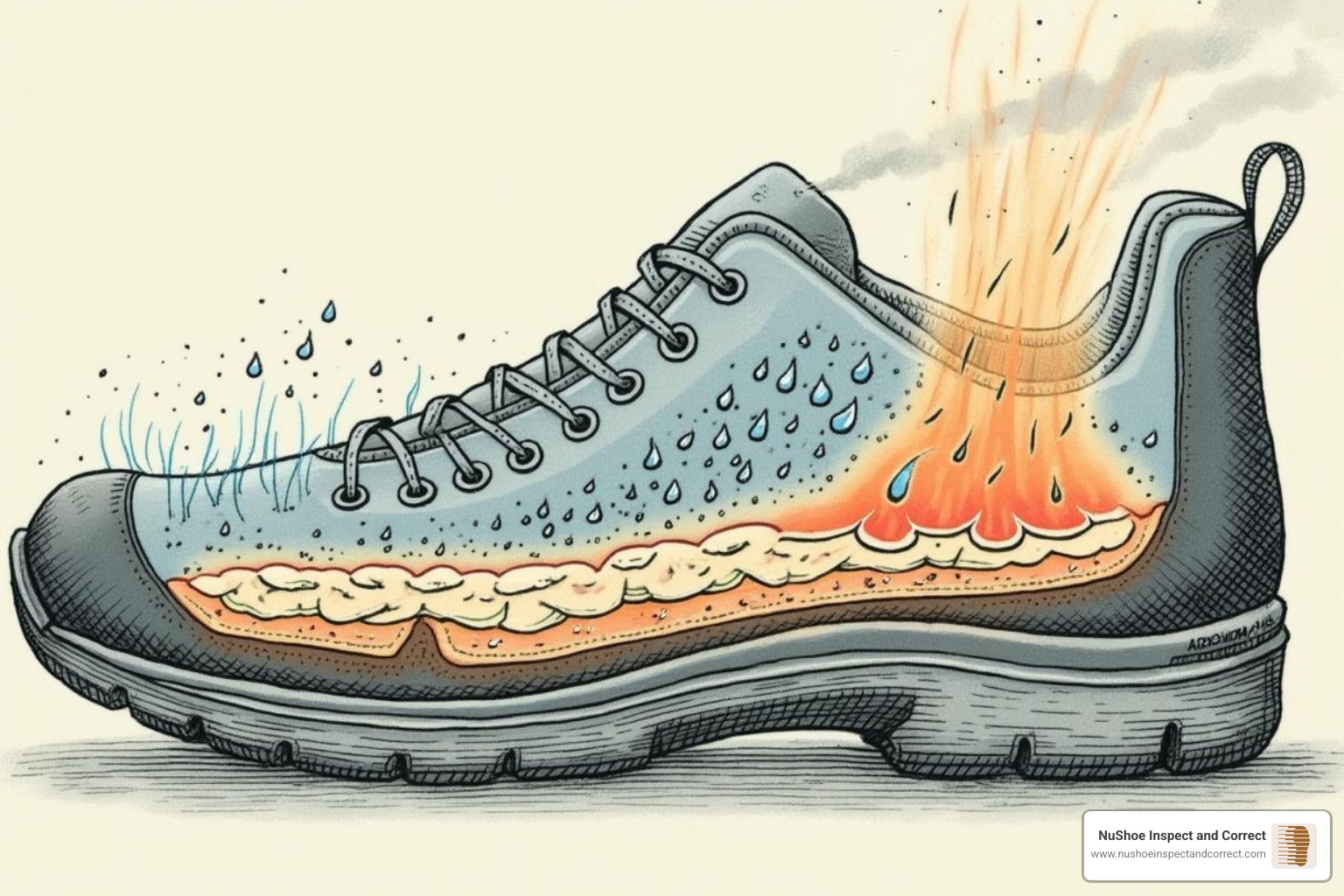cross-section of a shoe showing a warm, moist environment - shoe odor eliminator cross-section of a shoe showing a warm, moist environment - shoe odor eliminator