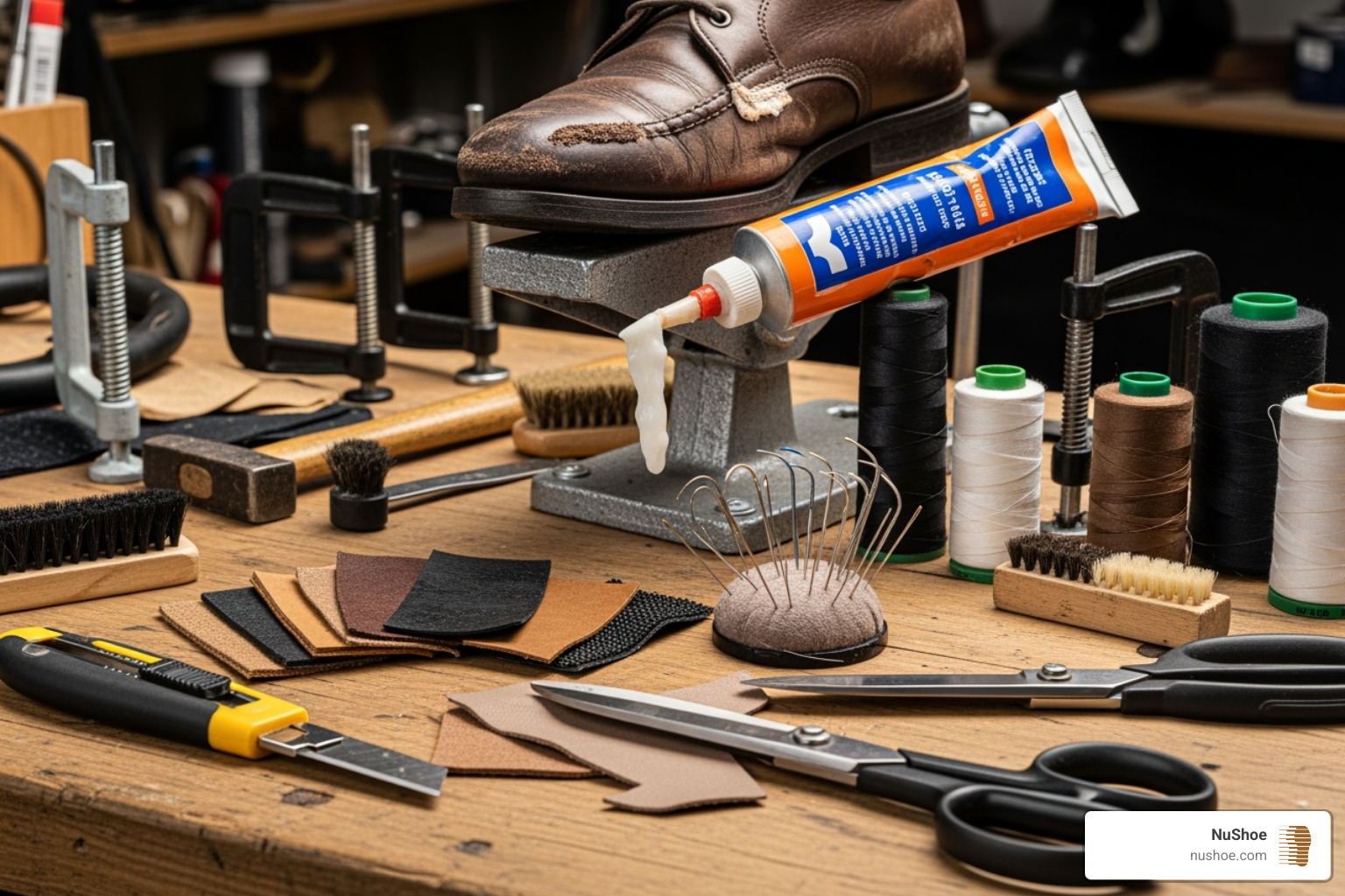 DIY workstation - Running shoe repair