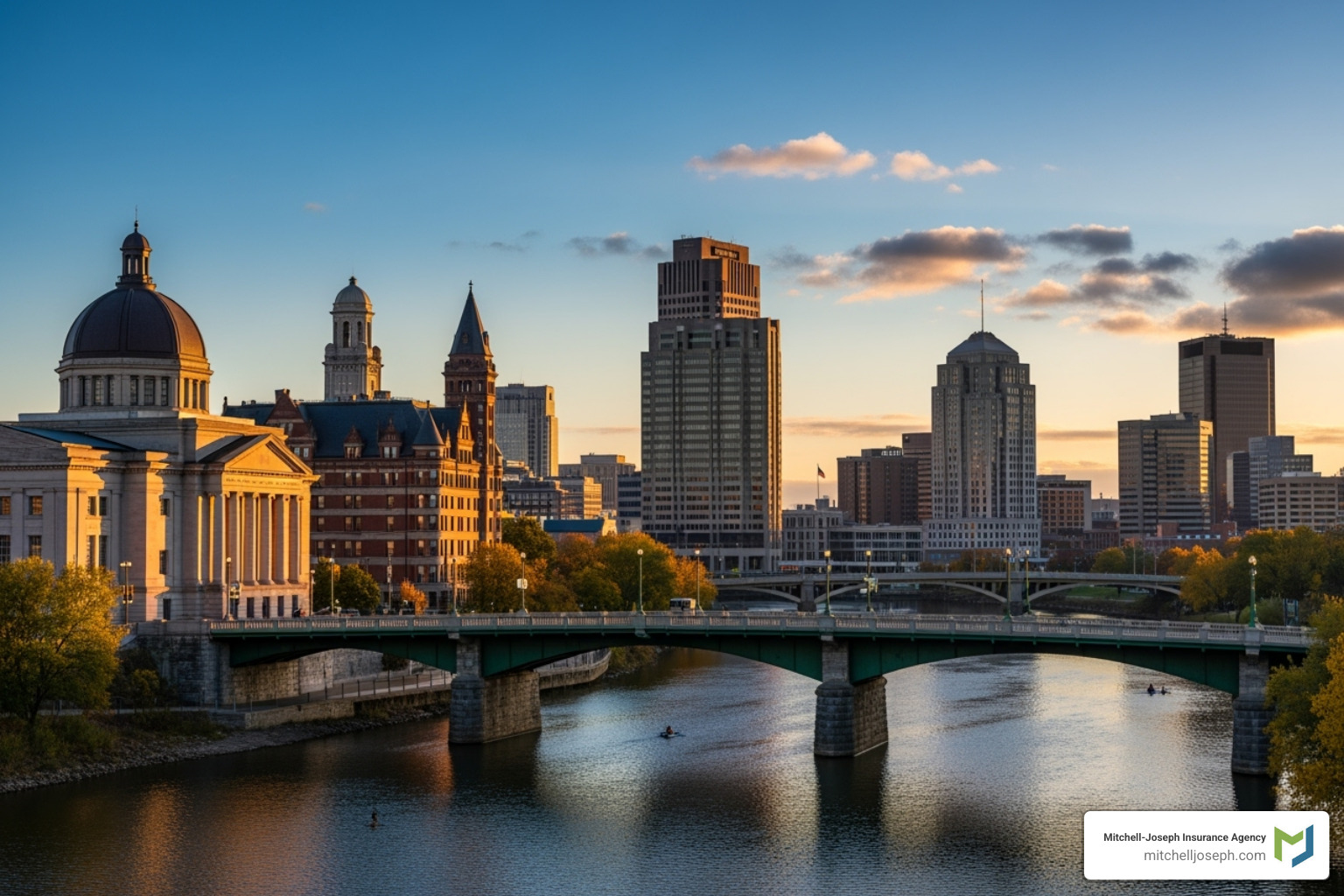 Rochester, NY skyline - condominium insurance in ny