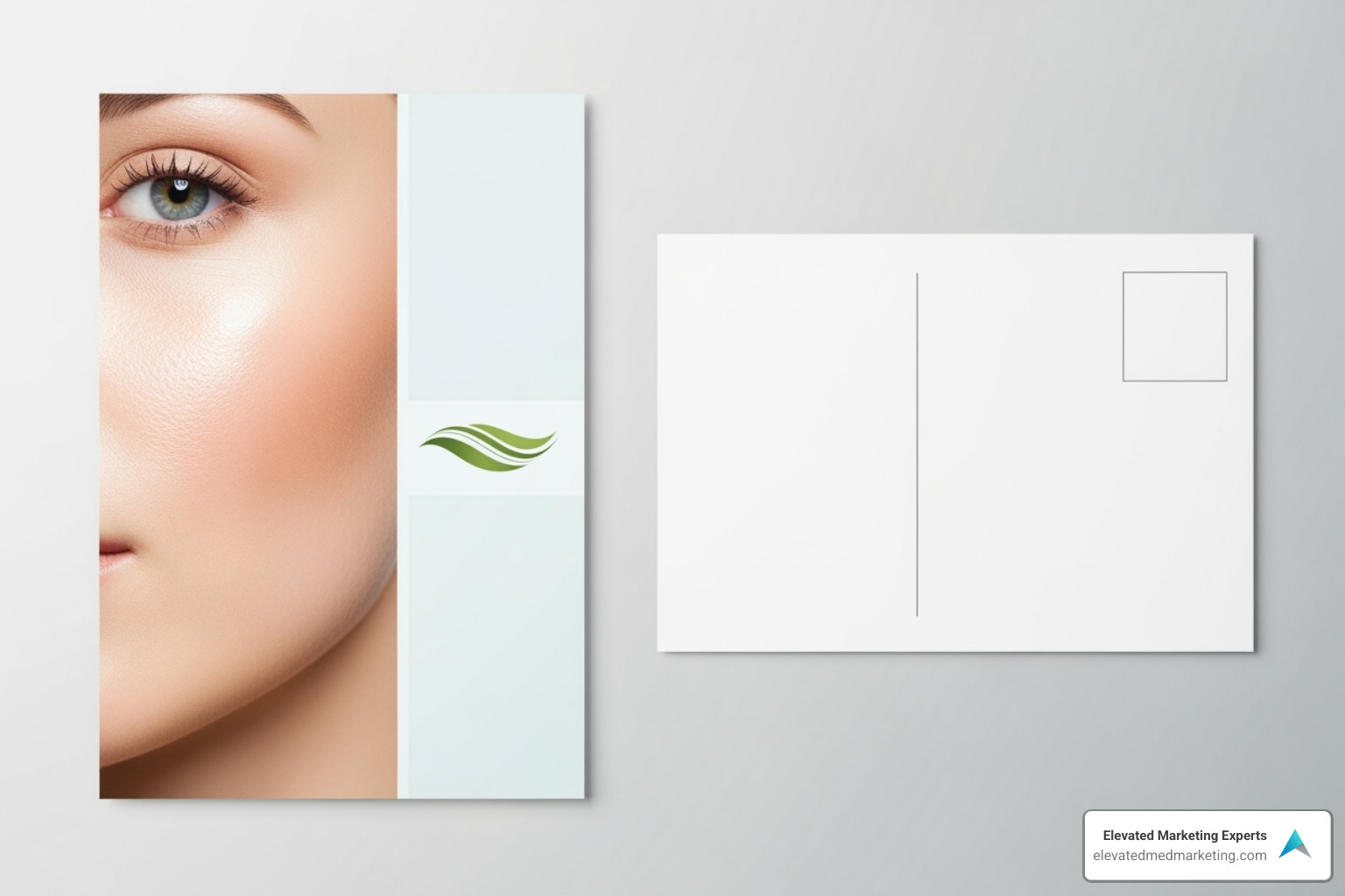 direct mail postcard for a dermatology practice - dermatology marketing florida