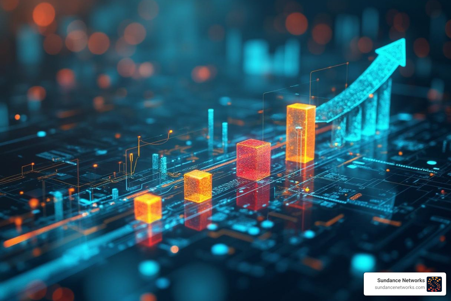 A technology roadmap aligning with a business growth chart. - fully managed it services