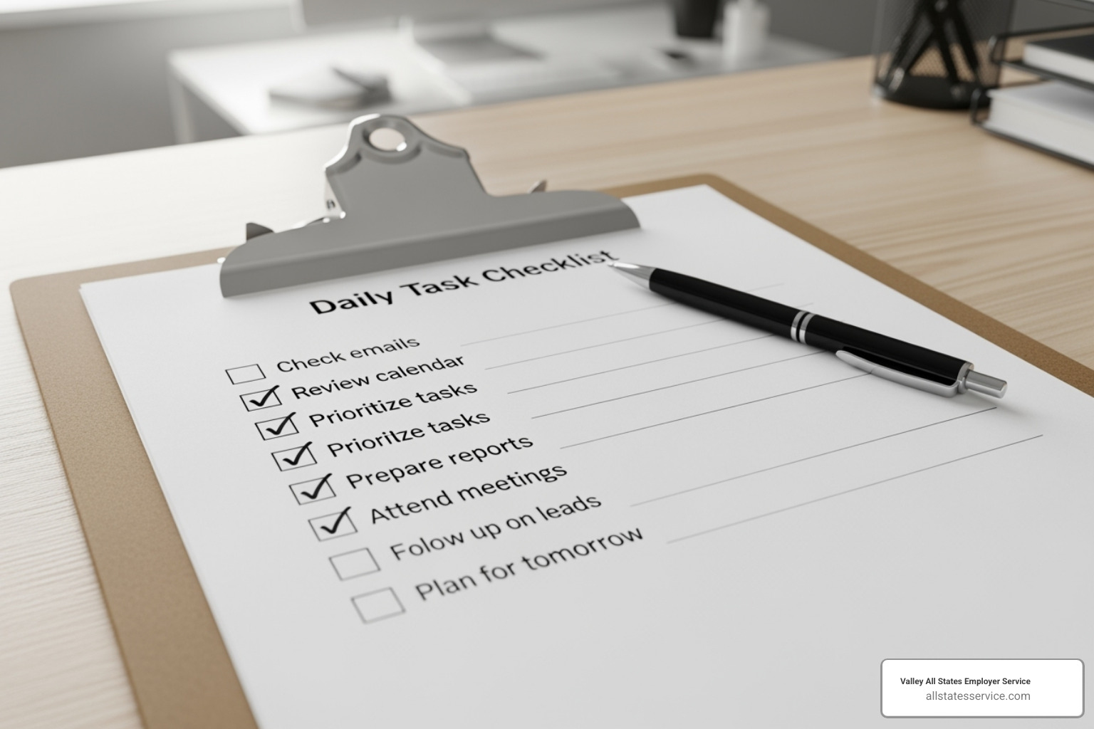 Image of a checklist on a clipboard - HR compliance for small business Image of a checklist on a clipboard - HR compliance for small business