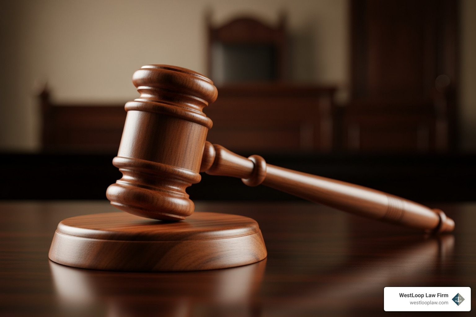 gavel in a courtroom - injury lawyer in houston