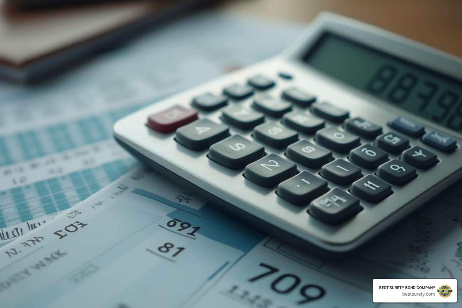 calculator showing a sample bond amount calculation - fidelity bond for HOA