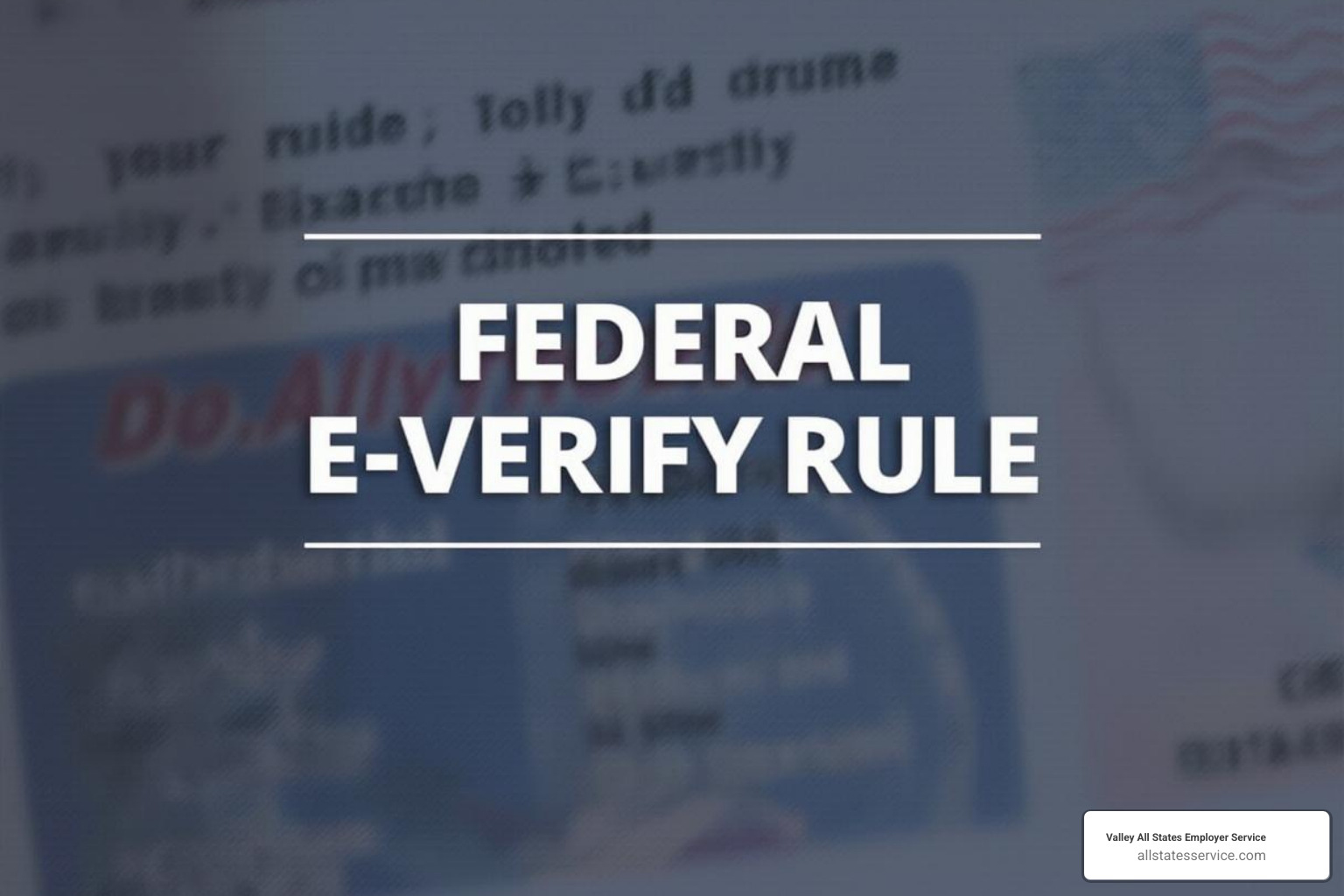 A computer screen showing the E-Verify dashboard with fields for data entry - Federal E-Verify rules