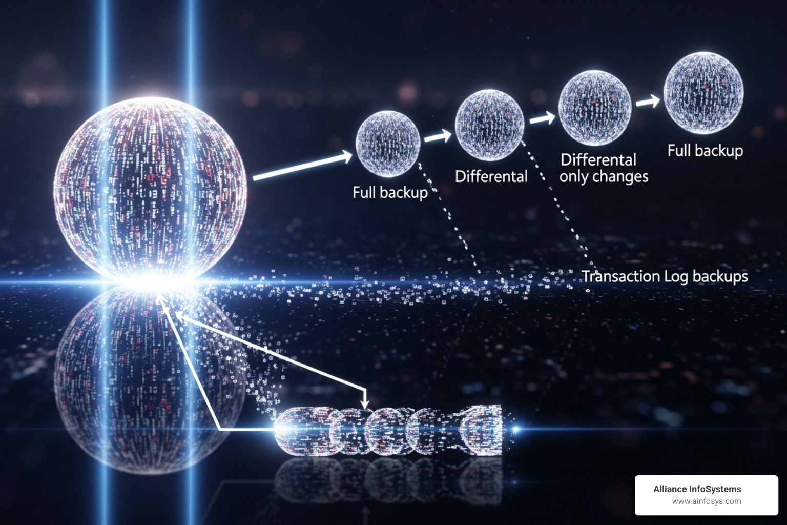 SQL Server backup types Full Differential Transaction Log - sql server backup schedule best practice