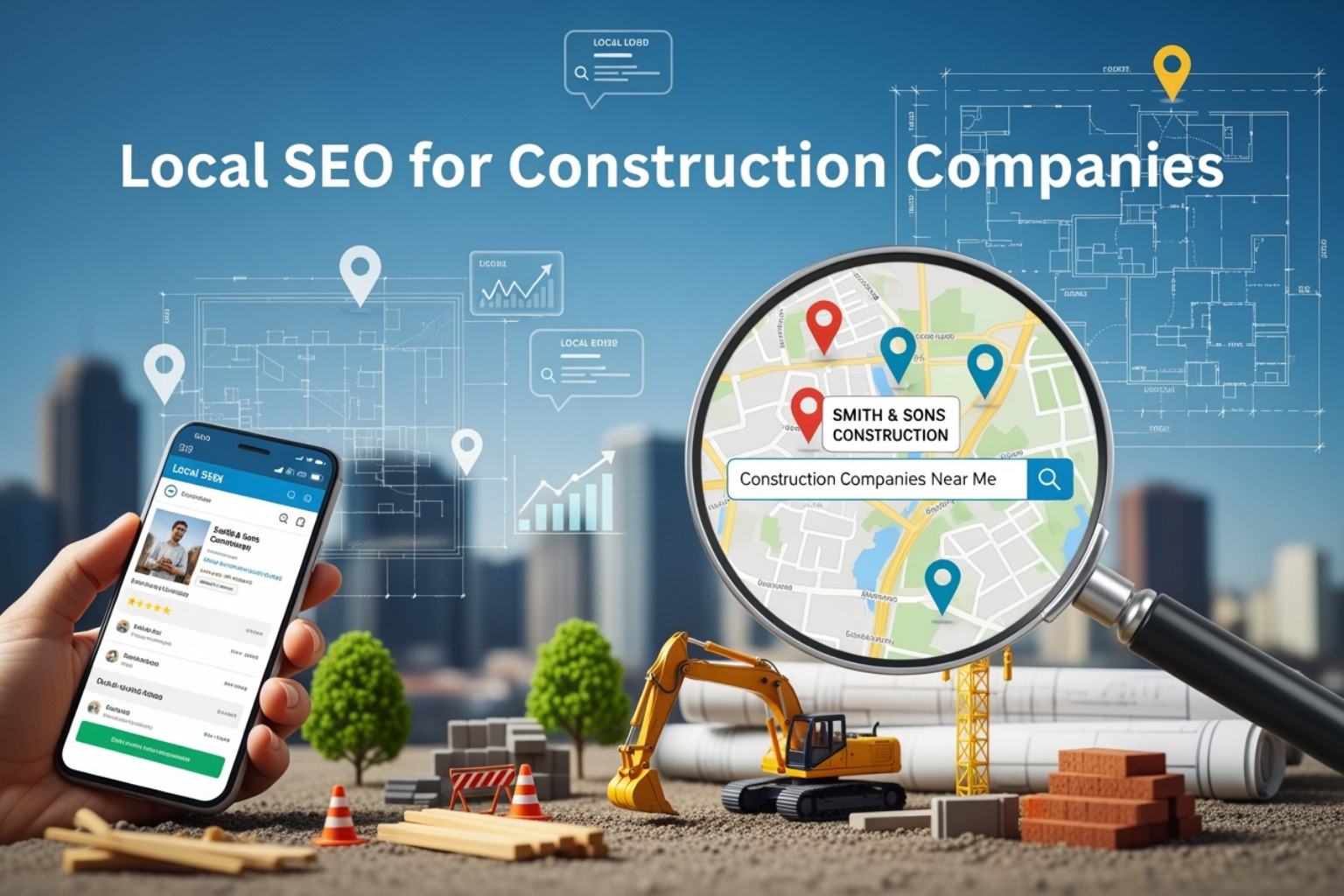 well-structured service or location page for a contractor - local seo for construction companies