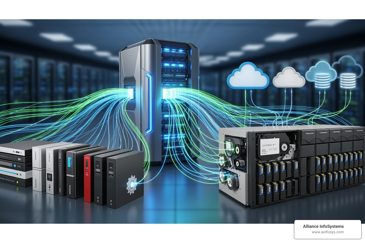 Flowchart showing different backup types and storage locations - Regular backup schedule Flowchart showing different backup types and storage locations - Regular backup schedule