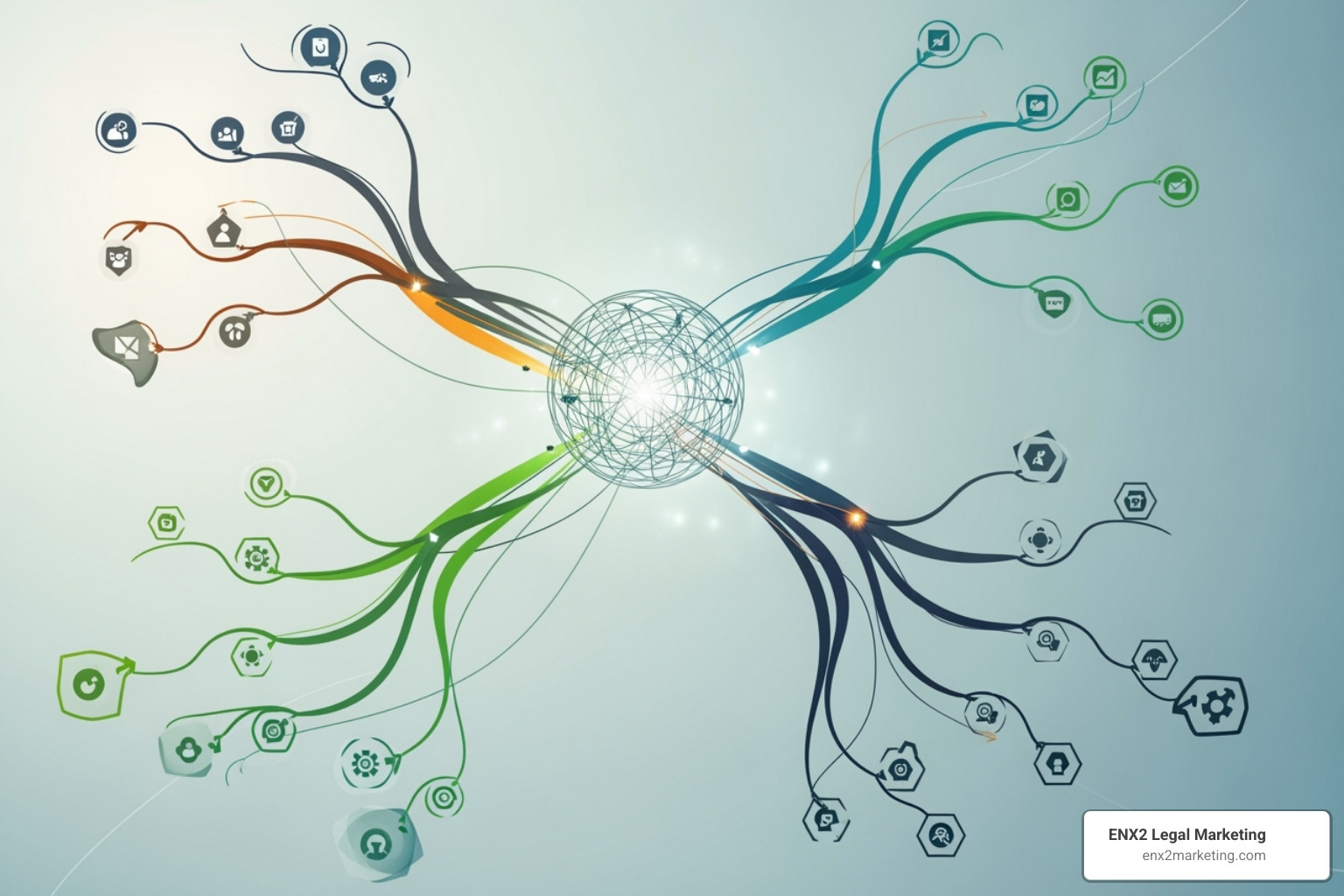 Mind map showing the steps of planning a PPC campaign - pay per click advertising