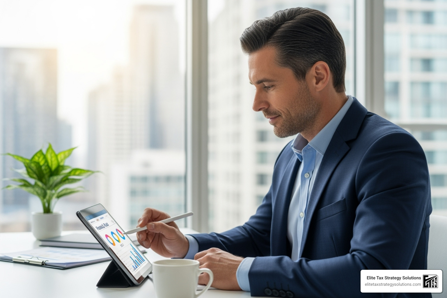 confident professional reviewing their financial plan - high w2 income tax strategies confident professional reviewing their financial plan - high w2 income tax strategies