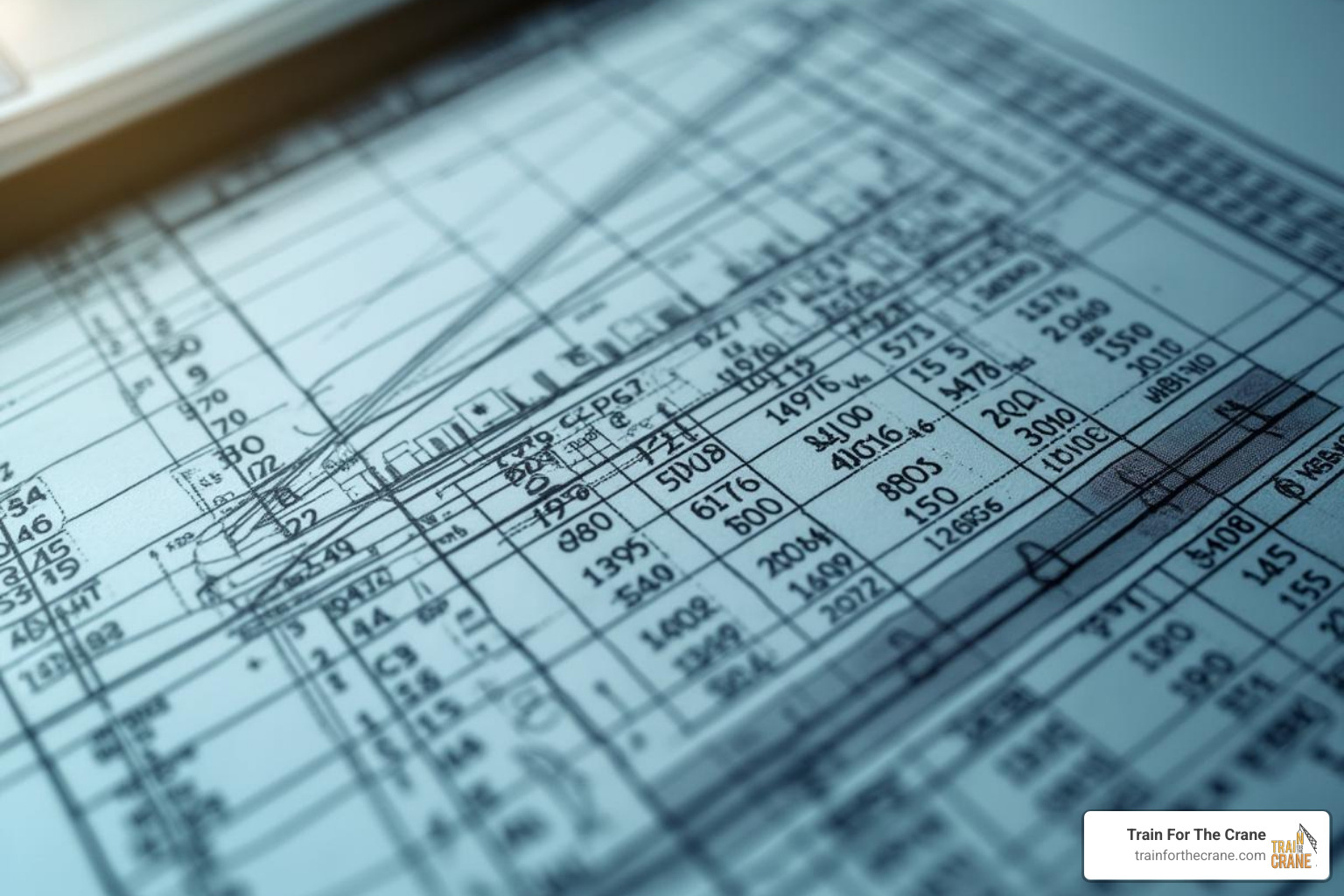 sample load chart question from a practice test - nccco crane practice test