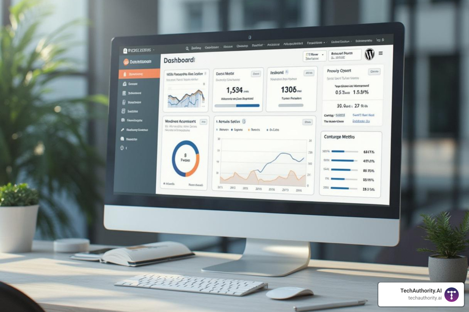 The TechAuthority.AI dashboard - cheap managed WordPress hosting