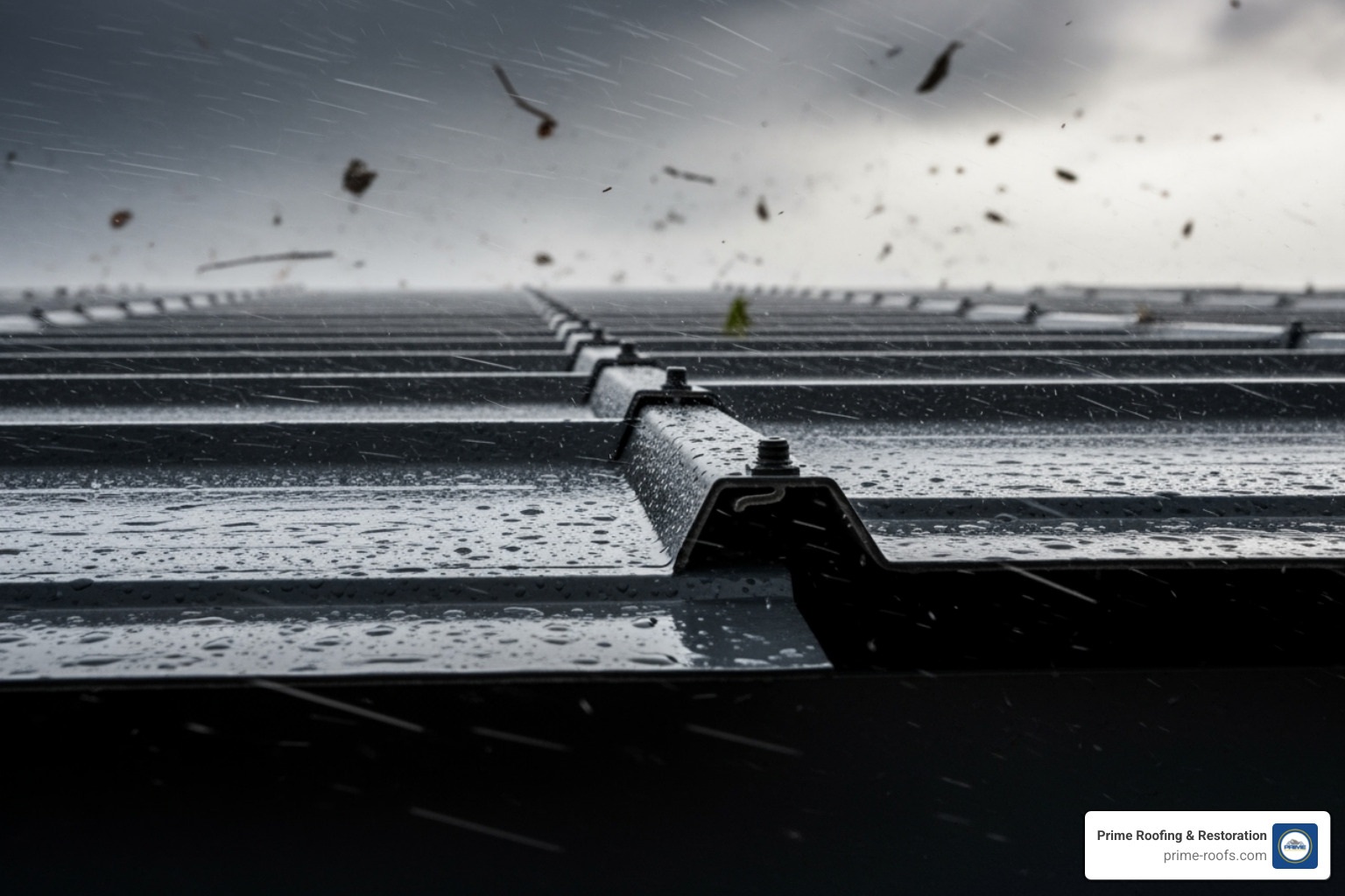 interlocking metal roof panels resist wind uplift - metal roofing orange beach al