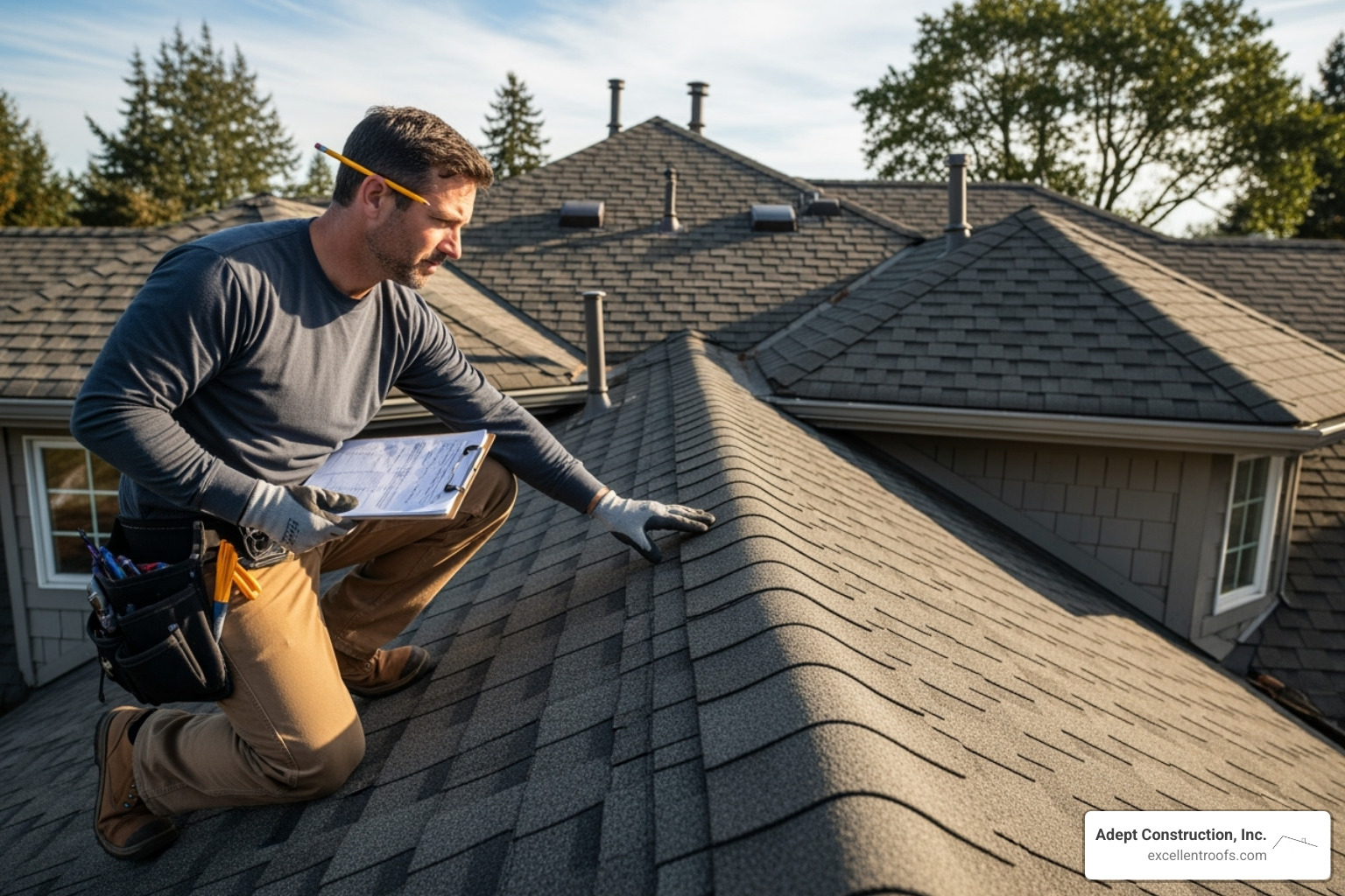professional roofer conducting a thorough roof inspection - downers grove roofing contractor professional roofer conducting a thorough roof inspection - downers grove roofing contractor
