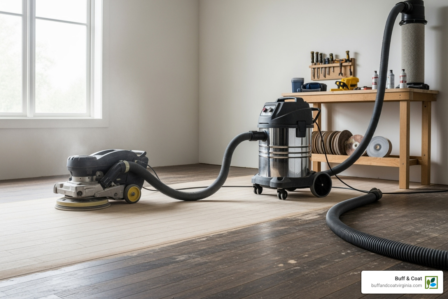 dustless sanding system with hoses connected to a vacuum - floor sanding and polishing dustless sanding system with hoses connected to a vacuum - floor sanding and polishing