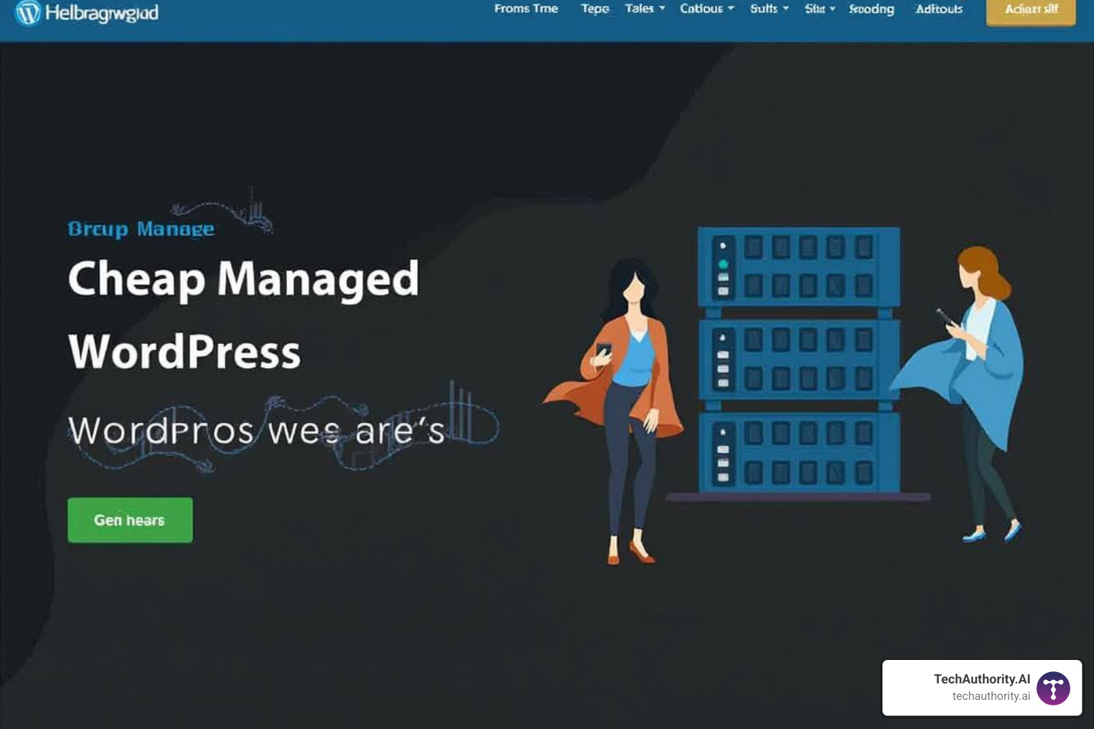 The TechAuthority.AI WordPress site builder - cheap managed WordPress hosting