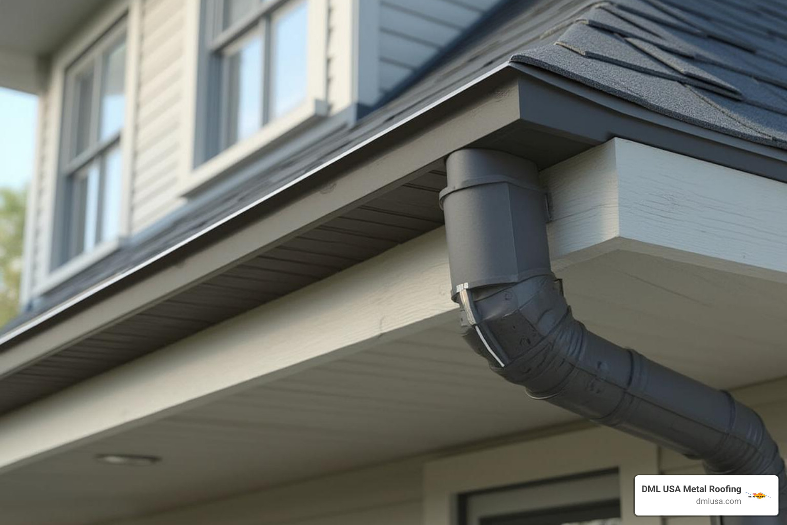 integrated box gutters on a commercial building - types of gutters