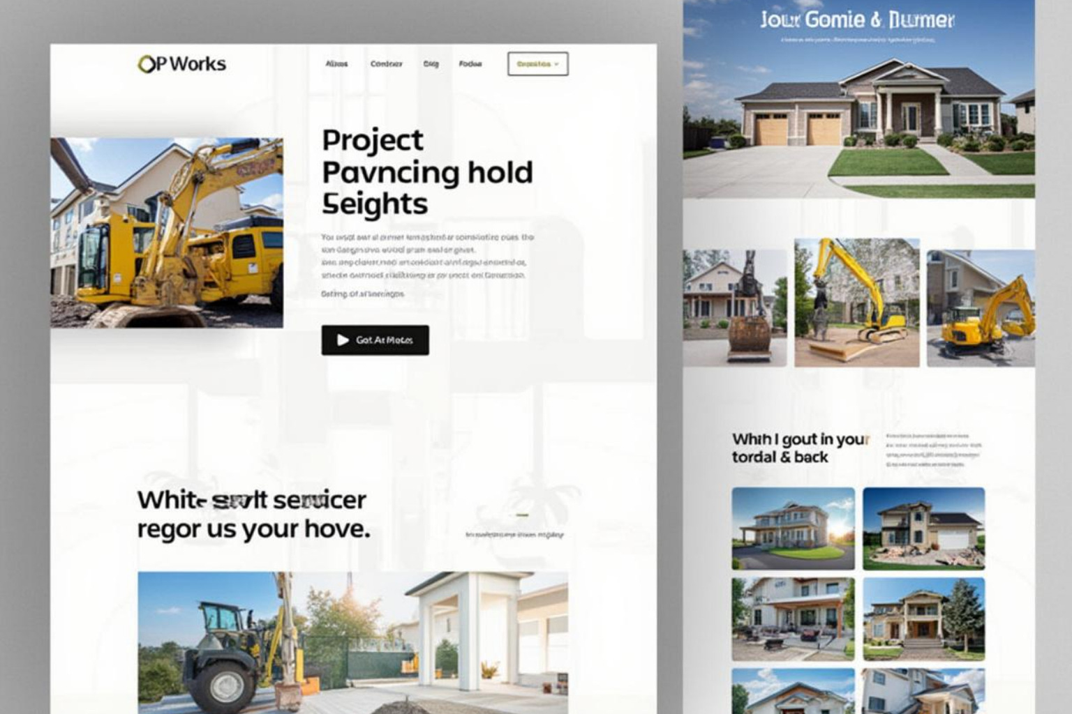 Well-structured construction service webpage - seo for construction companies