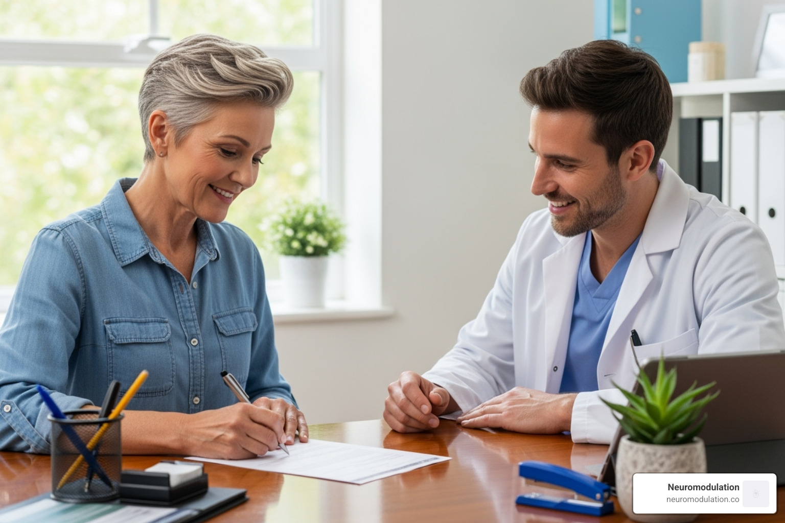 Patient-provider pain agreement being signed, illustrating a collaborative approach to pain management - pain management in chronic pancreatitis a treatment algorithm Patient-provider pain agreement being signed, illustrating a collaborative approach to pain management - pain management in chronic pancreatitis a treatment algorithm