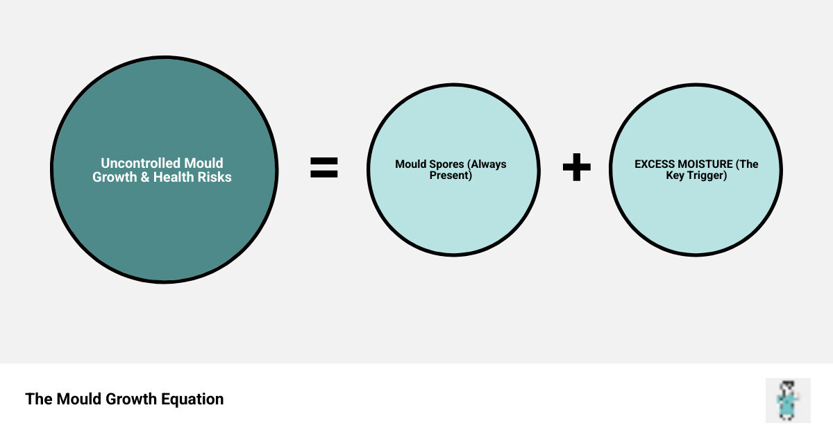 explaining the mould growth cycle and the importance of moisture - mould fumigation infographic sum_of_parts explaining the mould growth cycle and the importance of moisture - mould fumigation infographic sum_of_parts