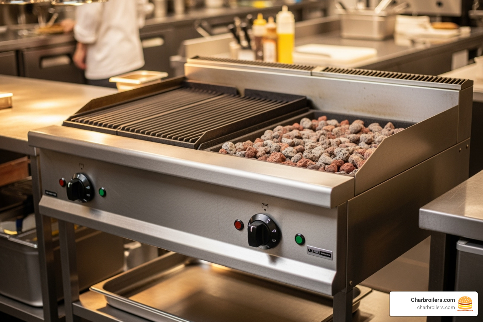clean, well-maintained charbroiler - best commercial charbroiler