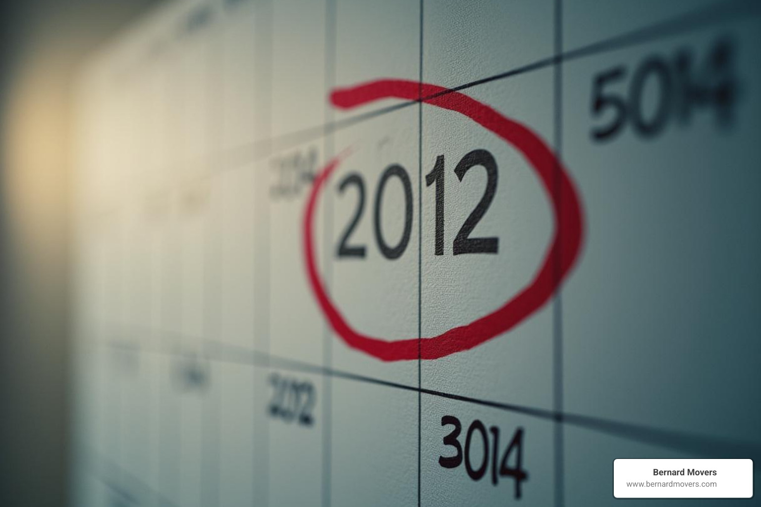 a calendar with "Moving Day" circled - things to do before moving out of state
