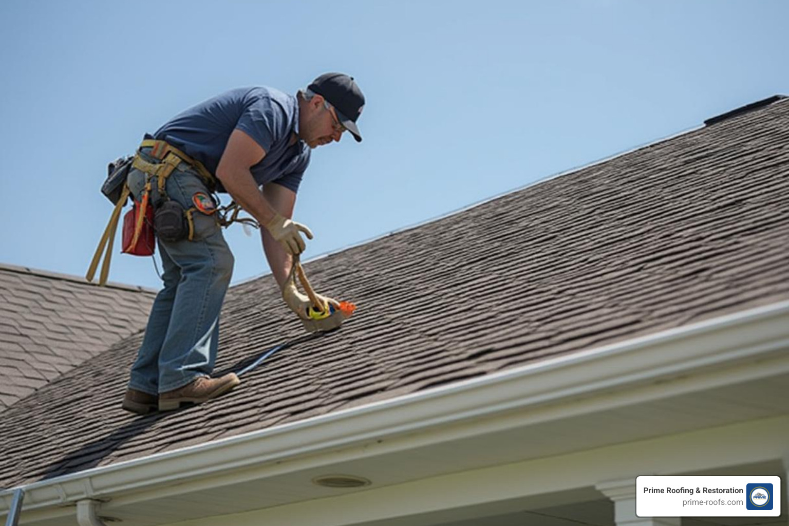 GAF Master Elite contractor installing shingles - gaf shingles