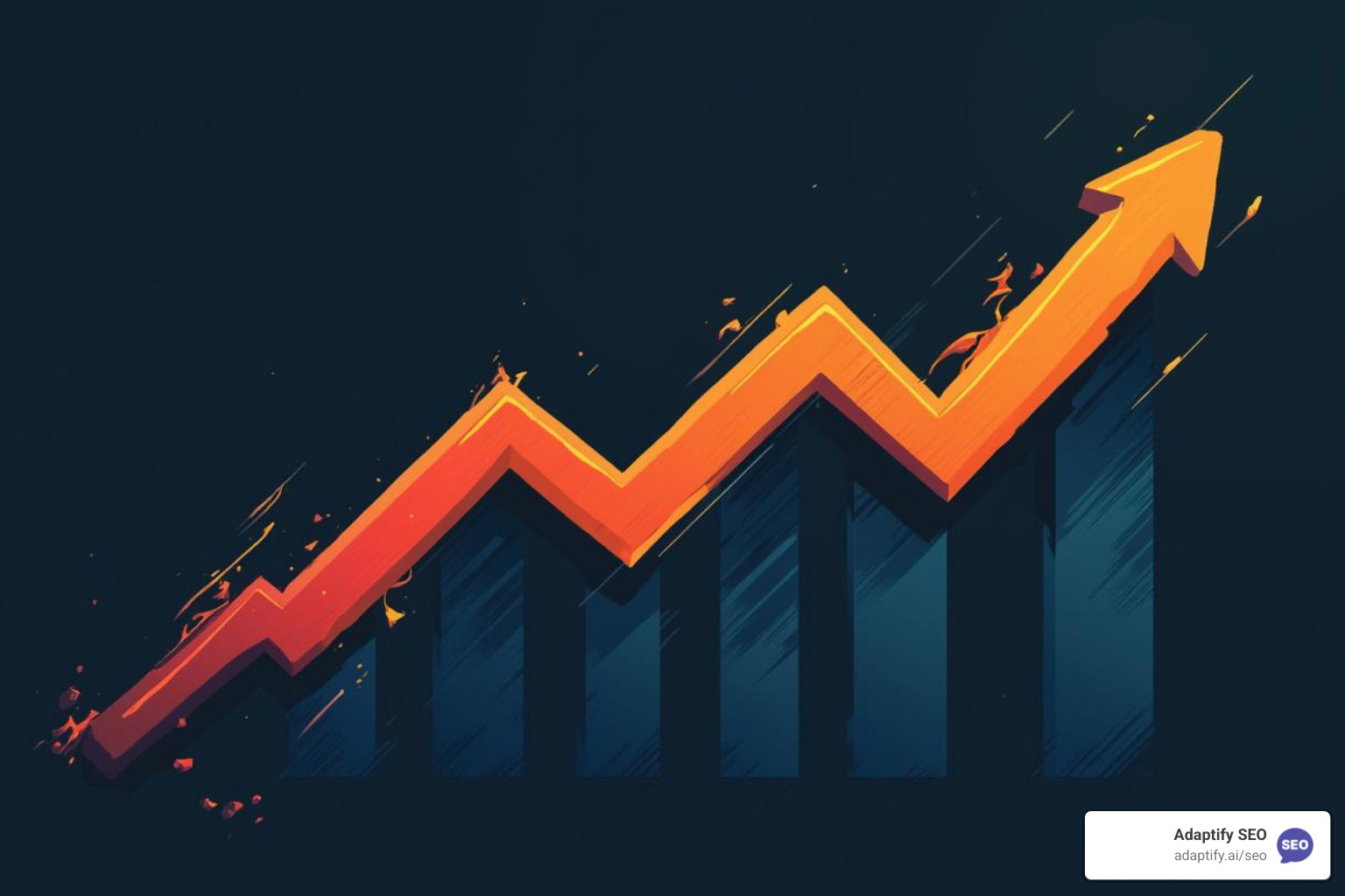 A graph illustrating a consistent upward trend in SEO ranking over time, showing the positive impact of an effective SEO strategy. - Automated content writing