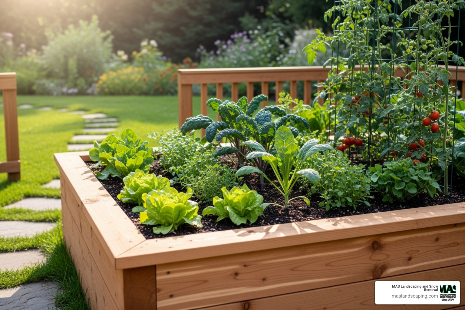 image of a cedar raised garden bed - Raised garden beds image of a cedar raised garden bed - Raised garden beds